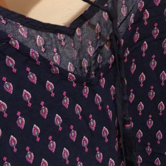 PRINT SUMMER TOP WITH STRAPS AND TASSEL DETAILS - Picture 7 of 7